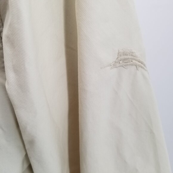 Tommy Bahama Mens  Sand Catalina Cruiser T5488 Full Zip Cotton Nylon Jacket Sz L - Picture 6 of 13